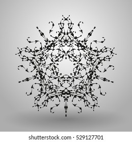 geometric pattern radial / abstract flower vector eps10