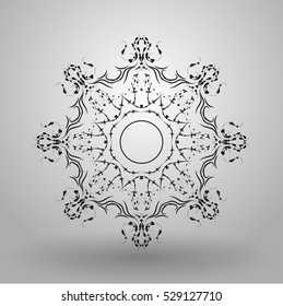 geometric pattern radial / abstract flower vector eps10