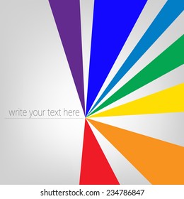 Geometric Pattern. Rainbow background