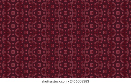 geometric pattern with a red color palette.