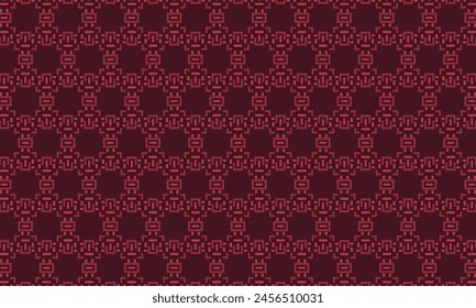 geometric pattern with a red color palette.