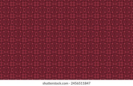 geometric pattern with a red color palette.