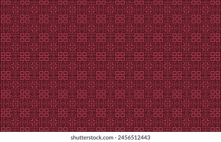 geometric pattern with a red color palette.
