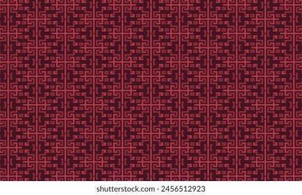 patrón geométrico con una paleta de colores rojos.