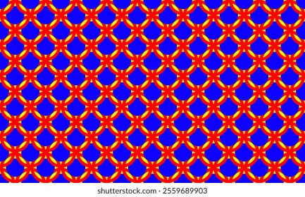 Geometric pattern Red, white and blue colors