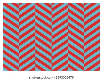 Geometric pattern: the red zigzag line on a blue background 