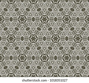 Geometric pattern in repeat. Seamless background, Design for prints on fabrics, textile, paper, wallpaper, interior, patchwork