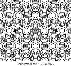 Geometric pattern in repeat. Seamless background, Design for prints on fabrics, textile, paper, wallpaper, interior, patchwork