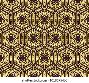 Geometric pattern in repeat. Seamless background, Design for prints on fabrics, textile, paper, wallpaper, interior, patchwork