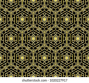 Geometric pattern in repeat. Seamless background, Design for prints on fabrics, textile, paper, wallpaper, interior, patchwork