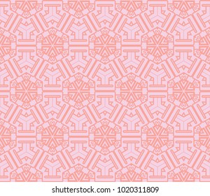 Geometric pattern in repeat. Seamless background, Design for prints on fabrics, textile, paper, wallpaper, interior, patchwork