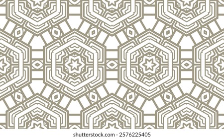 Geometric pattern in repeat. Seamless background, Design for prints on fabrics, textile, paper, wallpaper, interior, patchwork