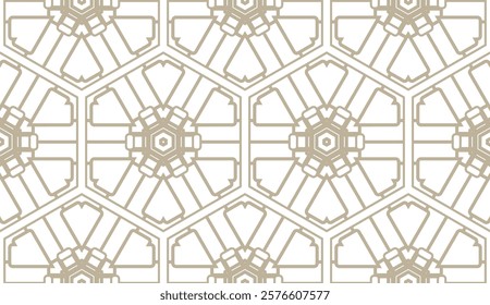 Geometric pattern in repeat. Seamless background, Design for prints on fabrics, textile, paper, wallpaper, interior, patchwork