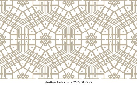 Geometric pattern in repeat. Seamless background, Design for prints on fabrics, textile, paper, wallpaper, interior, patchwork