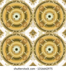 Geometric pattern. Repeated doodles. Sketch, scribble, doodle on beige and neutral colors. Lace pattern. Royal style. In vintage style. Vector design. Seamless ornament. Vector design. Linear pattern.