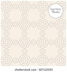 geometric pattern, repeating with abstract flower