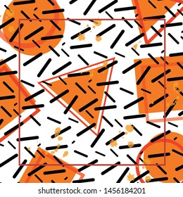 geometric pattern retro style- vektor