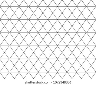 Geometric pattern of rhombs. Shakhtomnyi order. Straight lines, intersections, pregonels. Simple stylization. Vector image. Design. Line drawing. Minimalism.