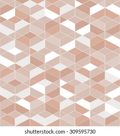 Geometric pattern with rhombuses. Colorful mosaic banner. Seamless vector background.