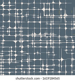 Star Grid Abstract Geometric Pattern of Rounded Shapes Background Vector Illustration