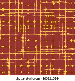 Star Grid Abstract Geometric Pattern of Rounded Shapes Background Vector Illustration