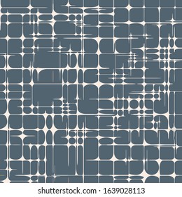 Star Grid Abstract Geometric Pattern of Rounded Shapes Background Vector Illustration