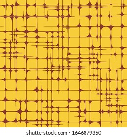 Star Grid Abstract Geometric Pattern of Rounded Shapes Background Vector Illustration