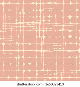 Star Grid Abstract Geometric Pattern of Rounded Shapes Background Vector Illustration