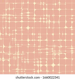 Star Grid Abstract Geometric Pattern of Rounded Shapes Background Vector Illustration