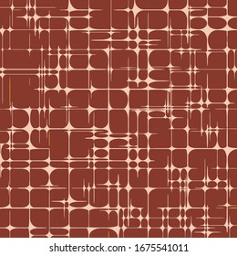 Star Grid Abstract Geometric Pattern of Rounded Shapes Background Vector Illustration