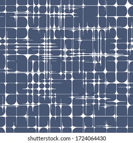 Star Grid Abstract Geometric Pattern of Rounded Shapes Background Vector Illustration