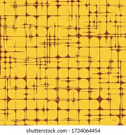 Star Grid Abstract Geometric Pattern of Rounded Shapes Background Vector Illustration