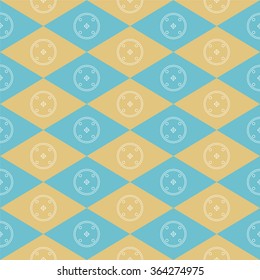 Geometric pattern, with Scandinavian ornament.