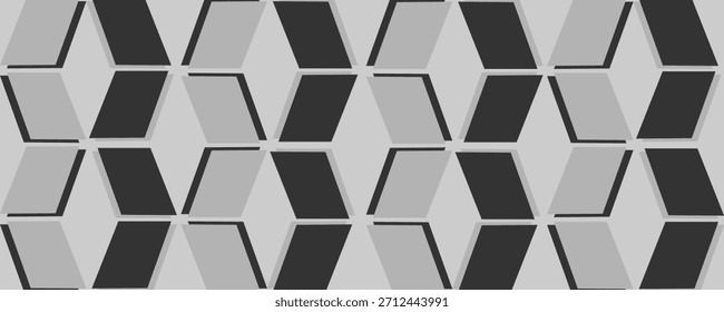Geometric pattern, seamless 3 D background.