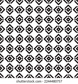 Patrón geométrico sin fisuras fondo abstracto monocromo archivo vectorial