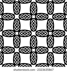 Geometric pattern. Seamless background  with  abstract shapes. Black and white wallpaper. Abstract background  with Repeating pattern for decor, textile and fabric.
