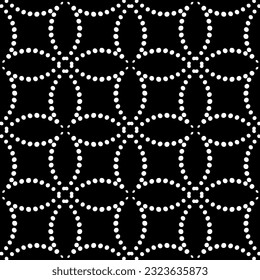 Geometric pattern. Seamless background  with  abstract shapes. Black and white wallpaper. Abstract background  with Repeating pattern for decor, textile and fabric.