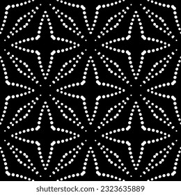 Geometric pattern. Seamless background  with  abstract shapes. Black and white wallpaper. Abstract background  with Repeating pattern for decor, textile and fabric.