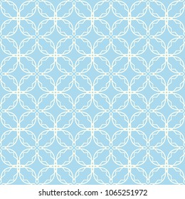 The geometric pattern. Seamless blue vector background.