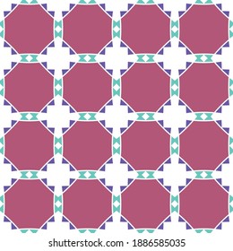 Geometric pattern for seamless color design
