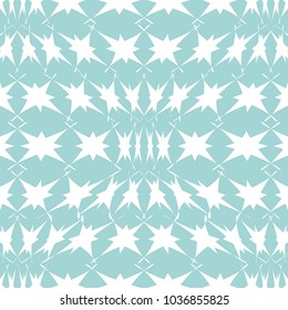 Geometric pattern seamless with convex starlets.Modern stylish texture.Blue and white