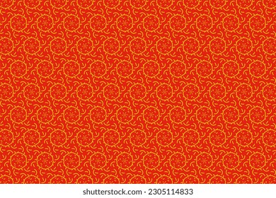Geometric pattern in seamless design with red color for wallpapers and background. 