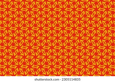 Geometric pattern in seamless design with red color for wallpapers and background. 