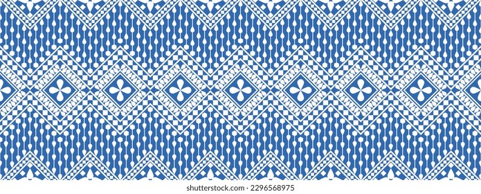 Geometric  pattern seamless diamond color oriental. seamless pattern. Design for fabric, curtain, background, carpet, wallpaper, clothing, wrapping, Batik, fabric,Vector illustration. pattern sty