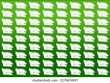 The geometric pattern. Seamless green vector background. White texture.