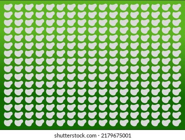 The geometric pattern. Seamless green vector background. White texture.