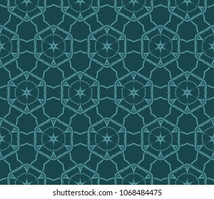 Geometric pattern. Seamless line art design. Vector illustration. For the design, printing, presentations, wallpapers.