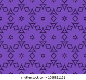 Geometric pattern. Seamless line art design. Vector illustration. For the design, printing, presentations, wallpapers.