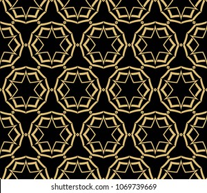 Geometric pattern. Seamless line art design. Vector illustration. For the design, printing, presentations, wallpapers.