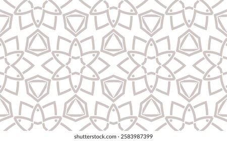 Geometric pattern. Seamless line art design. Vector illustration. For the design, printing, presentations, wallpapers.